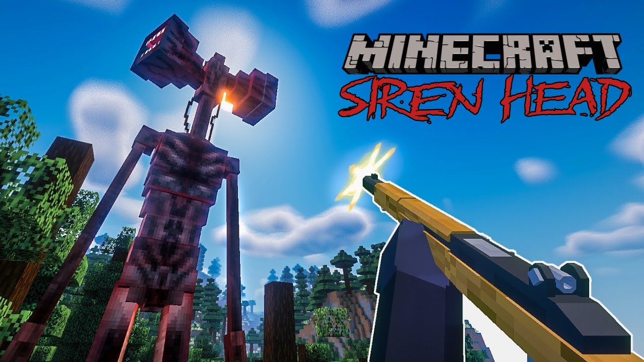 Охота за лучшим хоррор-модом Minecraft: Siren Head