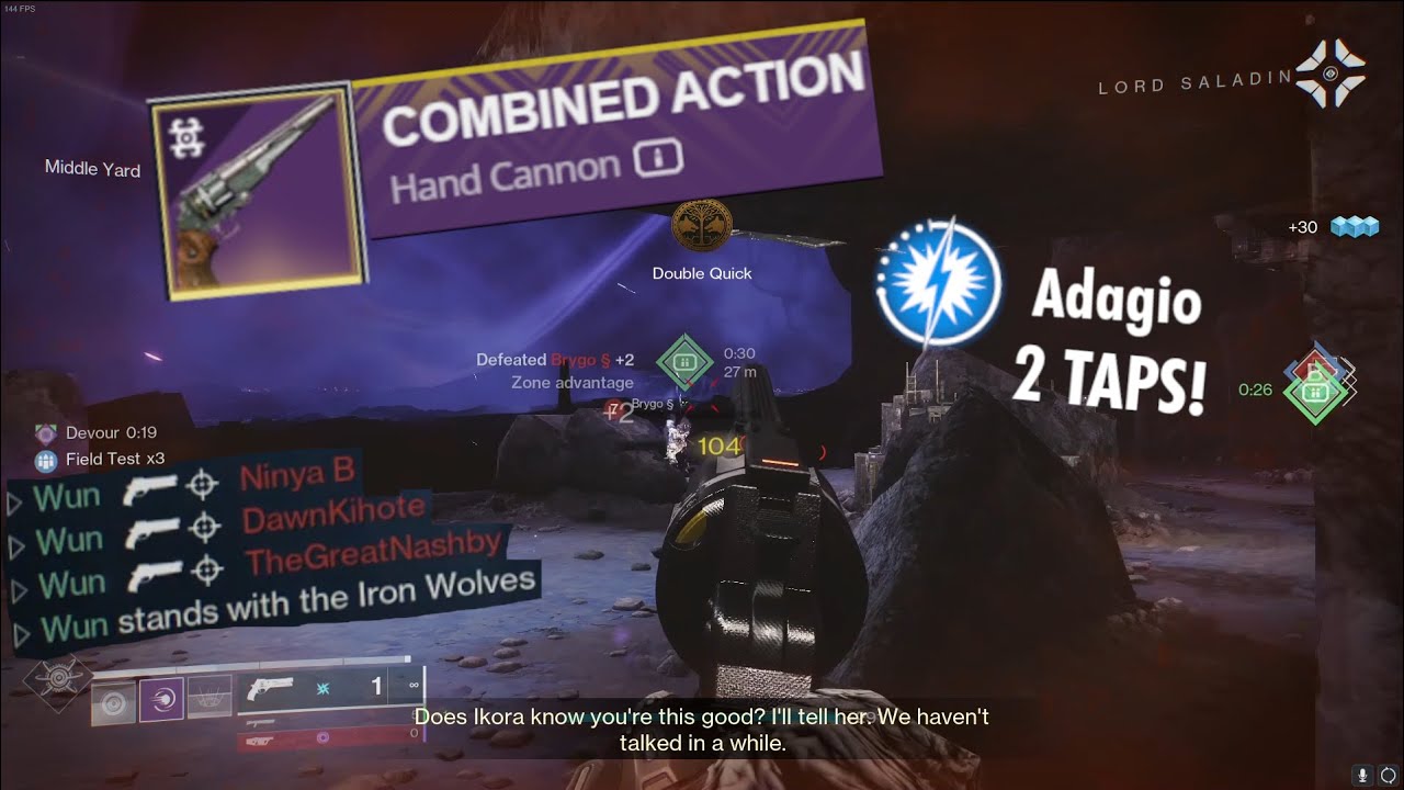 Combined Action 2 TAPS WITHOUT RELOADING | 1st ADAGIO 120 Hand Cannon | Season of the Deep
