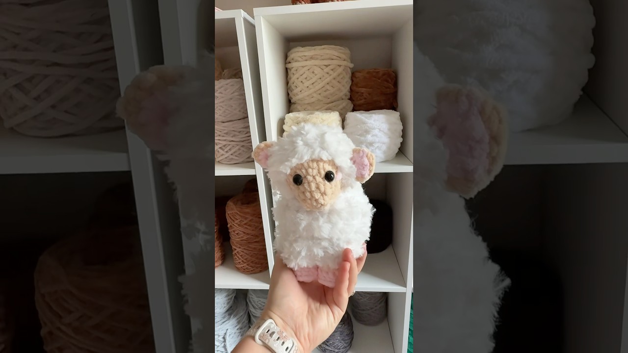 Let&rsquo;s make a lamb 🐑 ❤️ #crochet #amigurumi #sheep #lamb