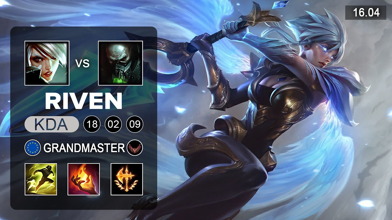 Riven vs Urdy Top - EUW Grandmaster - Patch 16.04 Season 16