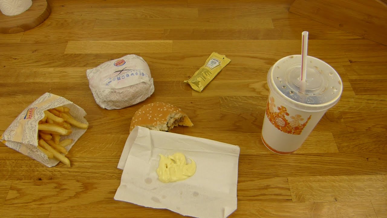 Burger King - Chili Cheese Burger | Pommes Fries | Coke Light