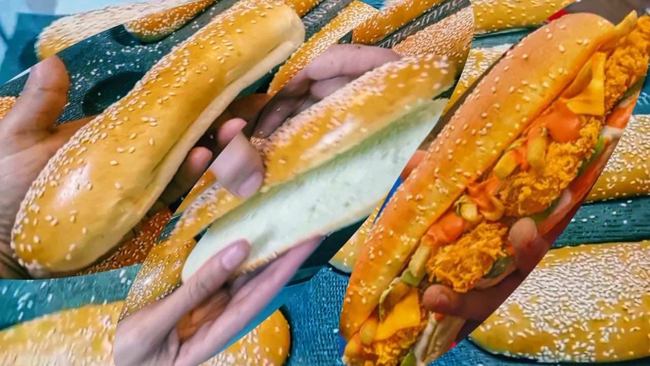 طريقة عمل خبز الصب مارين او خبز الفاهيتا او الفينو او الصمون من عجينة milk bun slider
