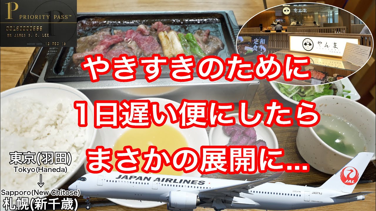 【帰れなくなりました】成田空港でプライオリティパスを満喫しようとしたらまさかの展開に 日本航空 東京(羽田)→札幌(新千歳)