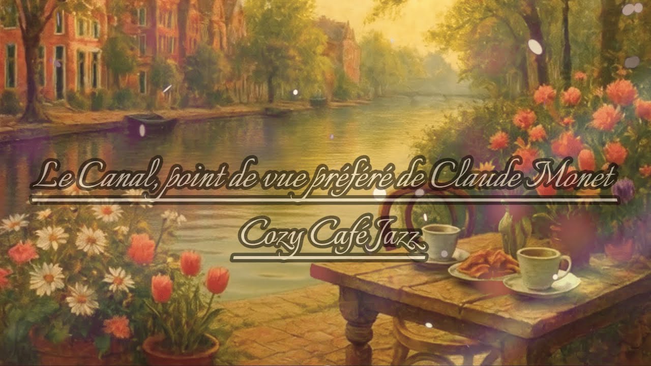 Le Canal, point de vue préféré de Claude Monet! 🎨☕ Cozy Café Jazz!