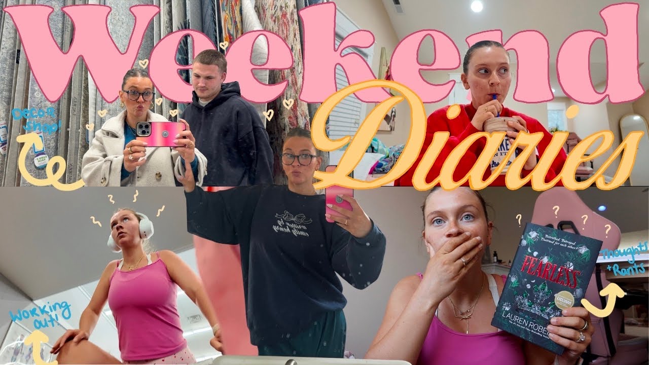 Spend the weekend with me ☕️👜✨| Reading Fearless (thoughts + rants), decor shopping, working out etc