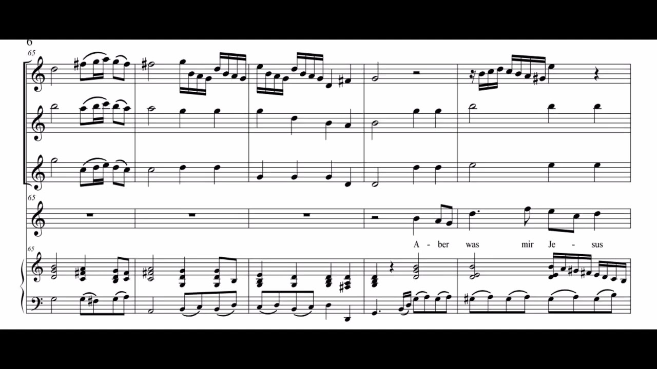 J.S. Bach – „Was die Welt in sich“ aus der Kantate BWV 64  (Bearbeitung für Blockflöten und B.c.)