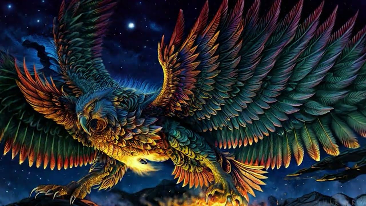 [4K UHD] Tales of the Phoenix | Trippy Visuals for LSD and Shroom Trips