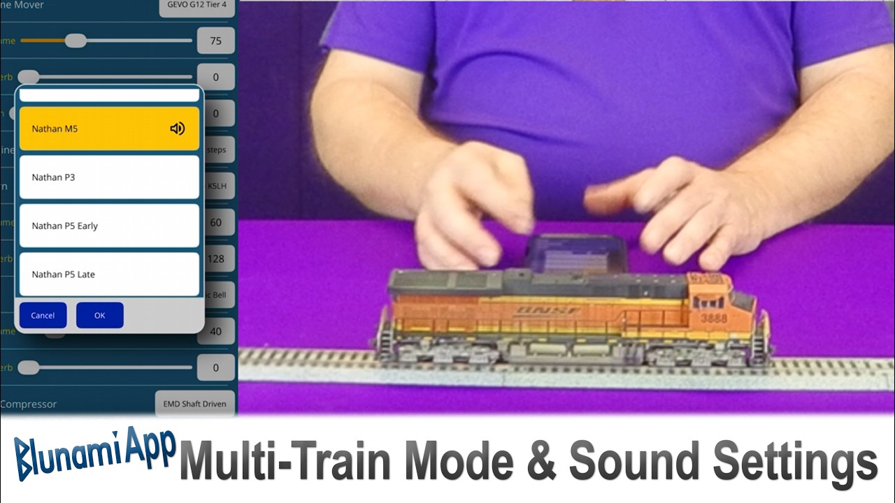 Getting Started with the Blunami App (E2) | Multi-Train Mode & Sound Settings