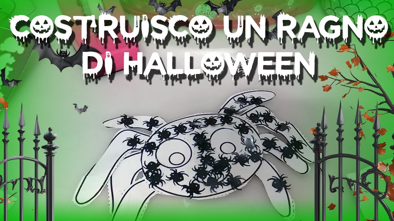 🎃 Costruisco un ragno 🕷️ per Halloween!  - Lavoretti fatti da me