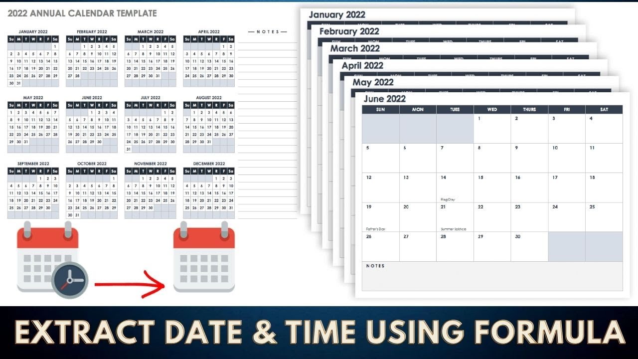 How to extract Date or Time from a Datetime value in Excel | Split cells in Excel |