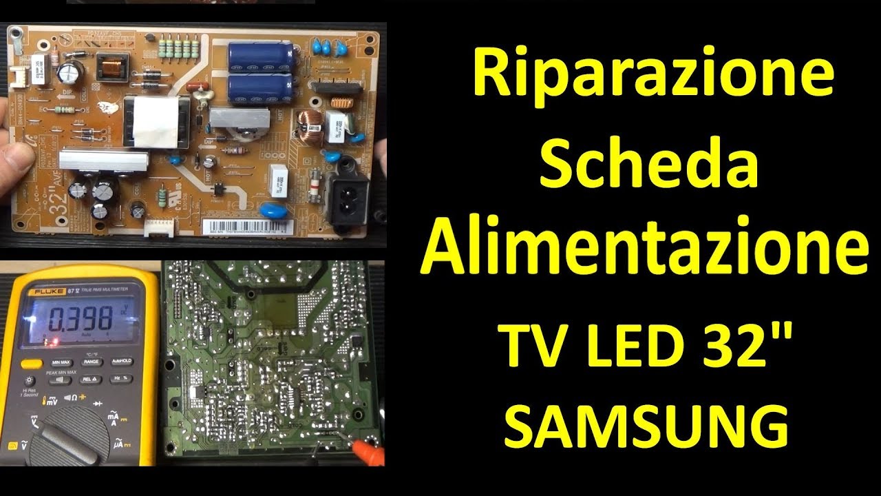 0454: Riparazione scheda alimentazione BN44-0493 LED TV Samsung 32