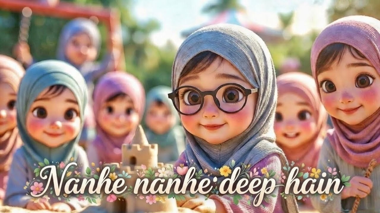 Nanhe Nanhe Deep Hain Poetry for Kids | Islamic Kids Poem | 3D Animated Cartoon for Children 