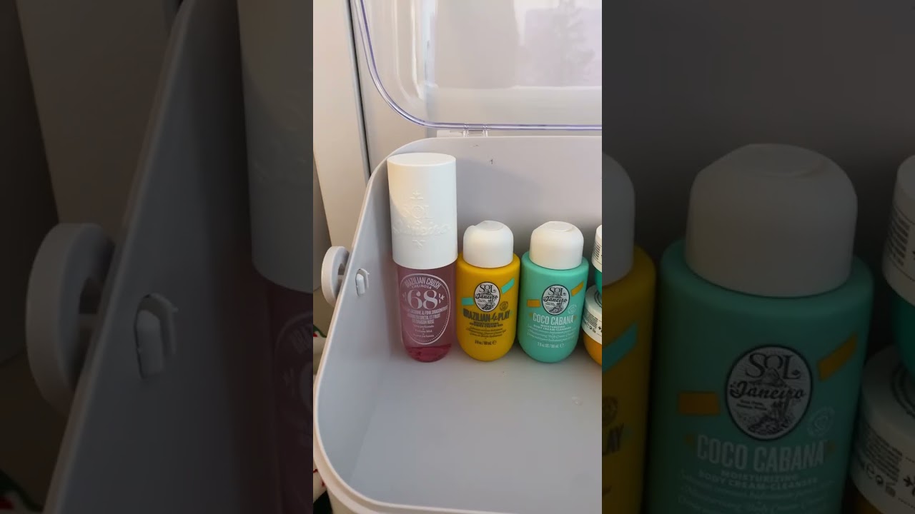 Organizing my new skin care organizer! 💗￼