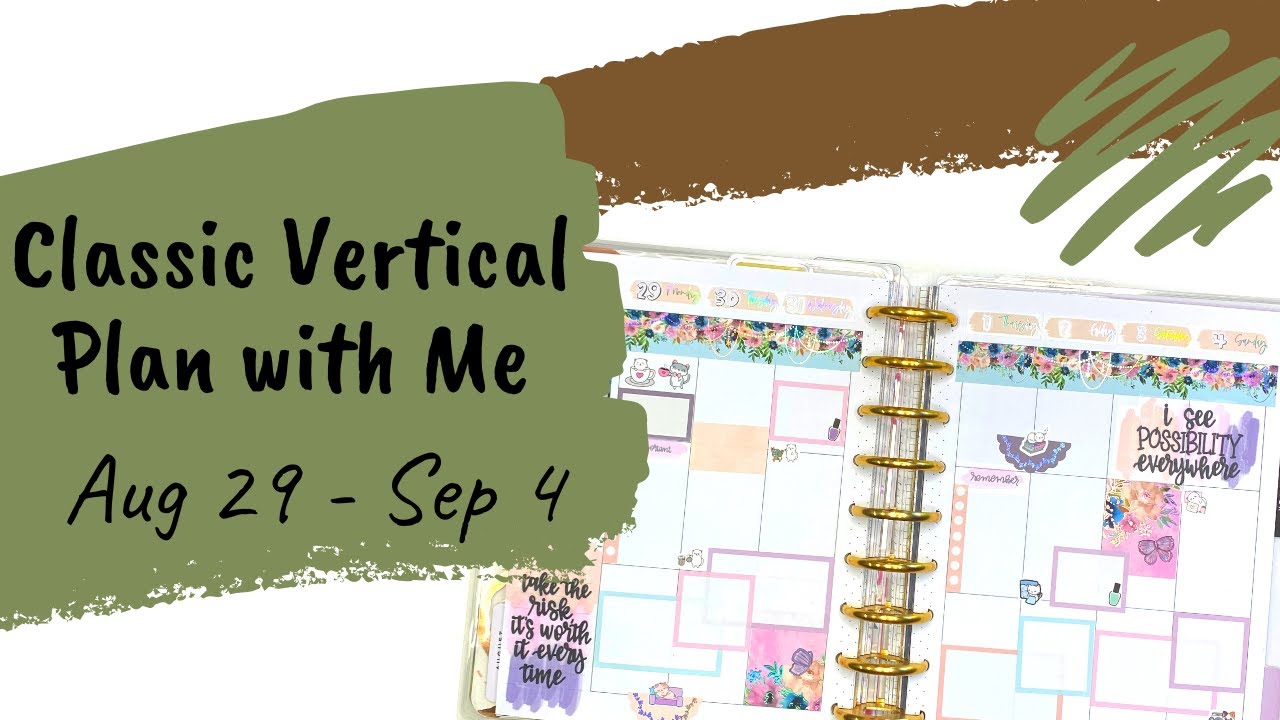 Classic Vertical Plan with Me for  August 29 - September 4 with Judi of JLBCrafts (and Jazpur)