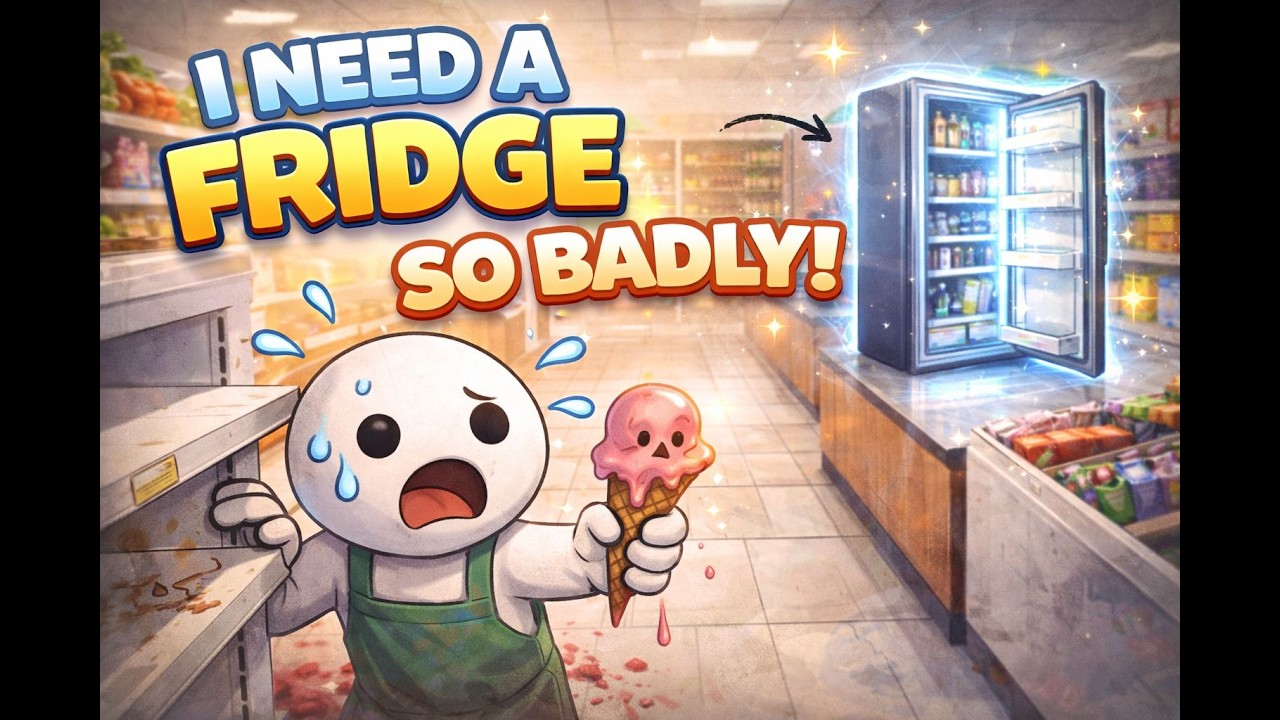 I need a fridge so badly -- Supermarket Simulator