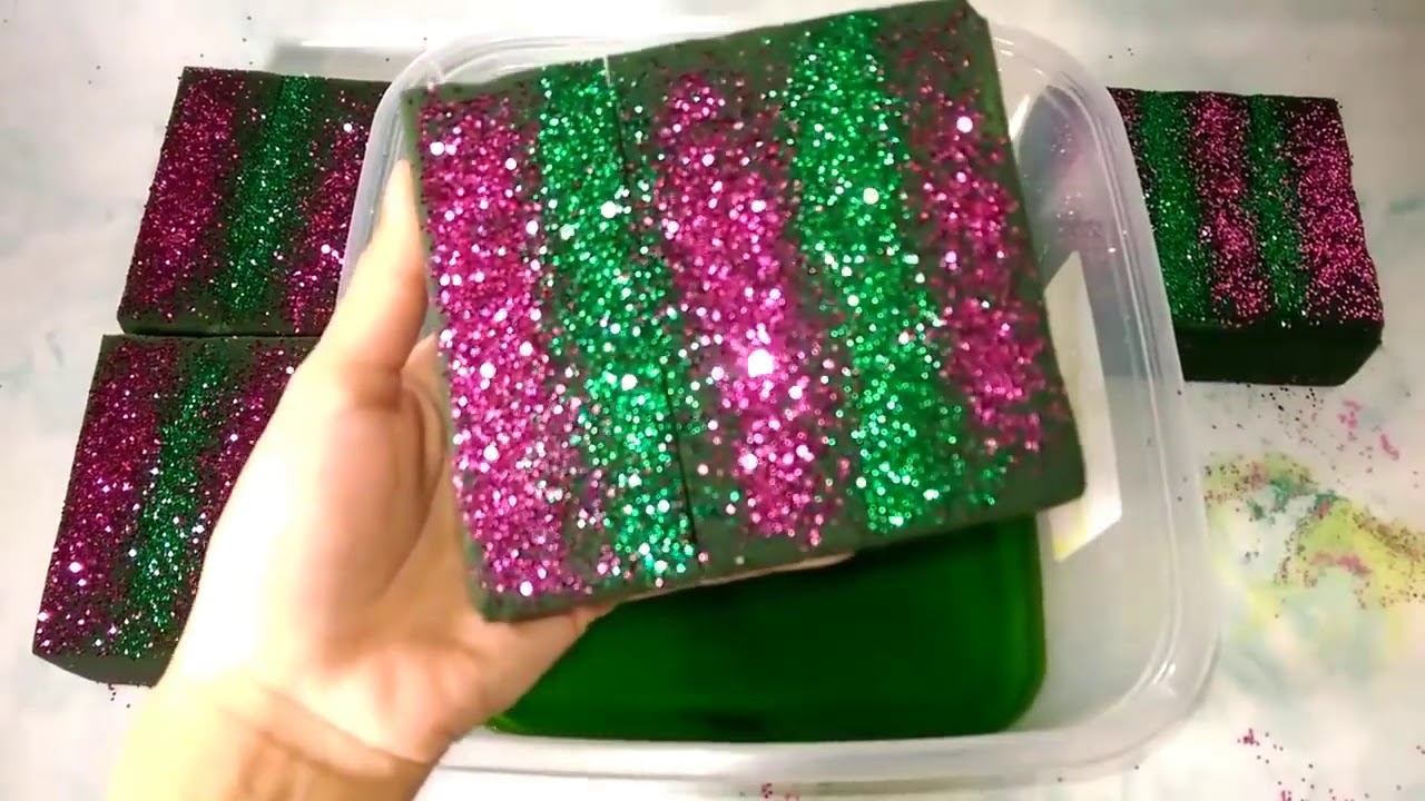 WET FLORAL FOAM CRUSHING 13 MINUTES LONG  asmr floral foam no talking #1