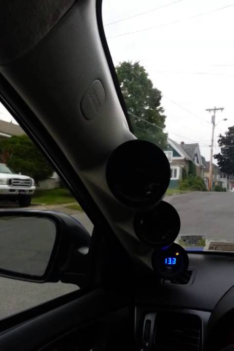 Jcs pods 2014 wrx tripple gauge pod with glowshift