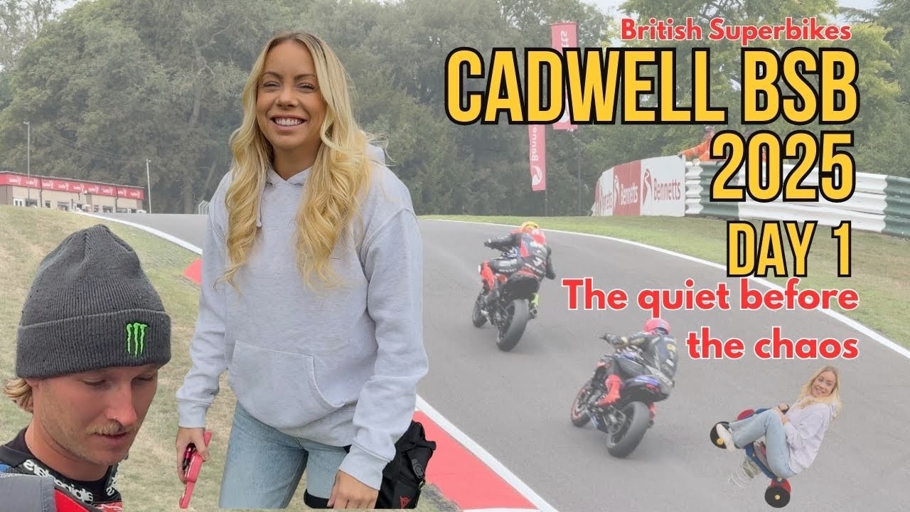 Day One 🏍 Cadwell Park BSB Walkaround time to explore while it was quiet #BritishSuperbikes #bsb 