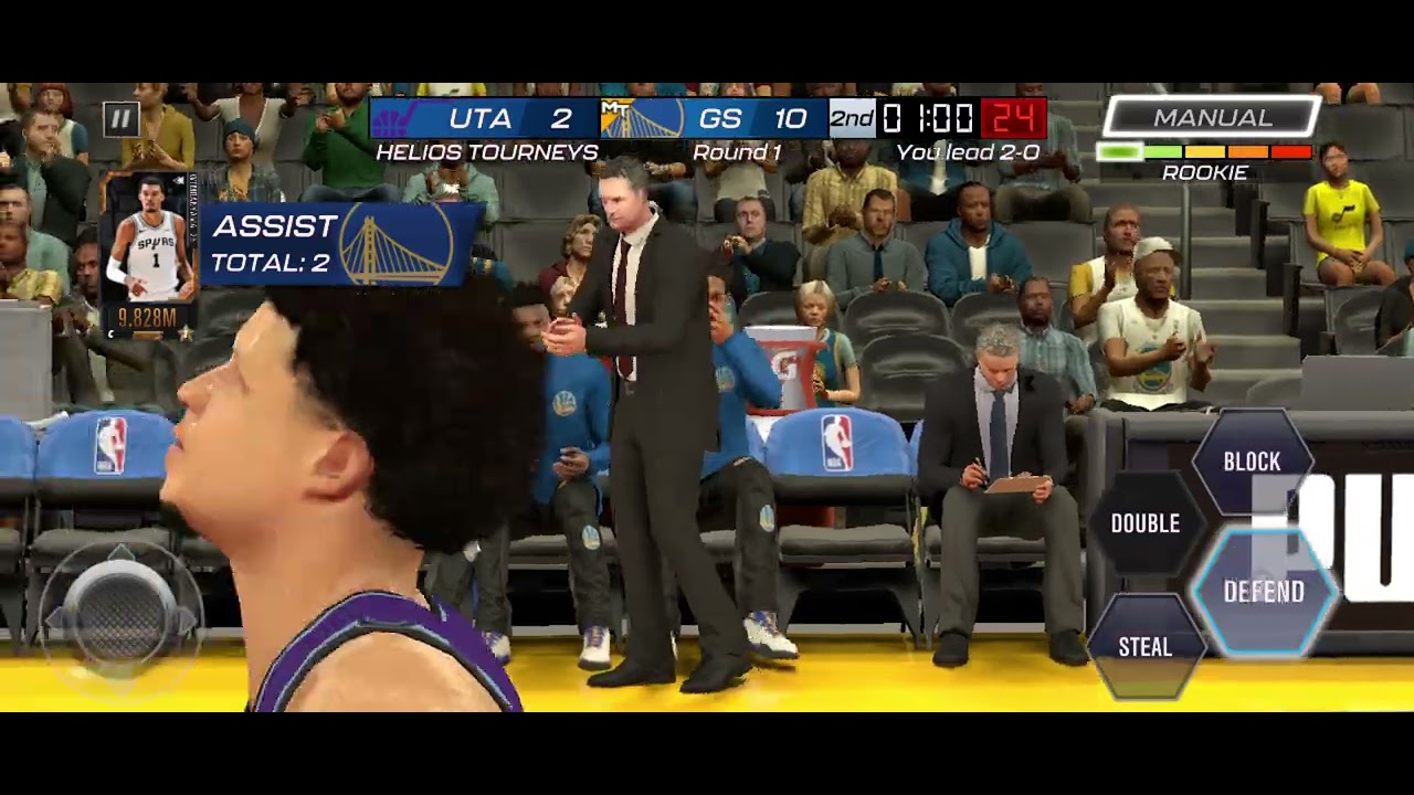 Playing NBA 2k mobile