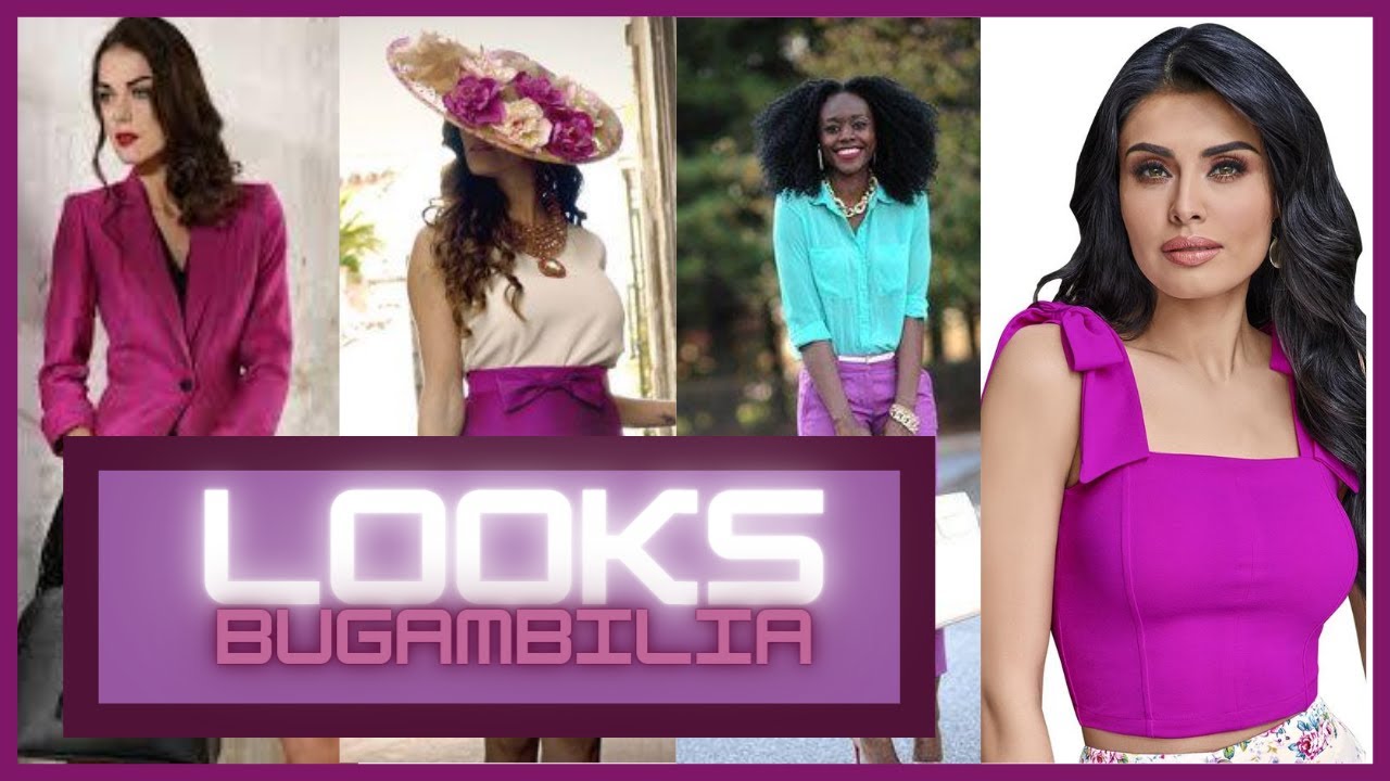 🌟LOOKS EN COLOR BUGAMBILIA/FUCSIA/MALVA♛ TENDENCIA 2020 ROPA DE MODA PARA MUJER♛COMBINACIONES 👜👢💄💕💋