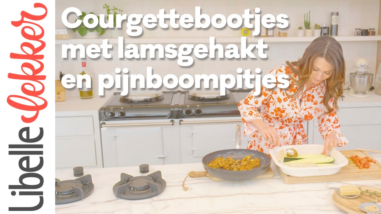 Sandra Bekkari tipt: courgettebootjes met lamsgehakt, oregano en pijnboompitten