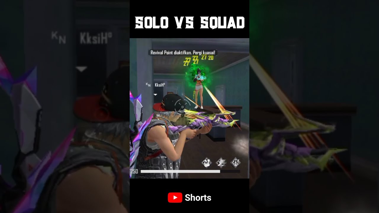 Game play solo vs squad 