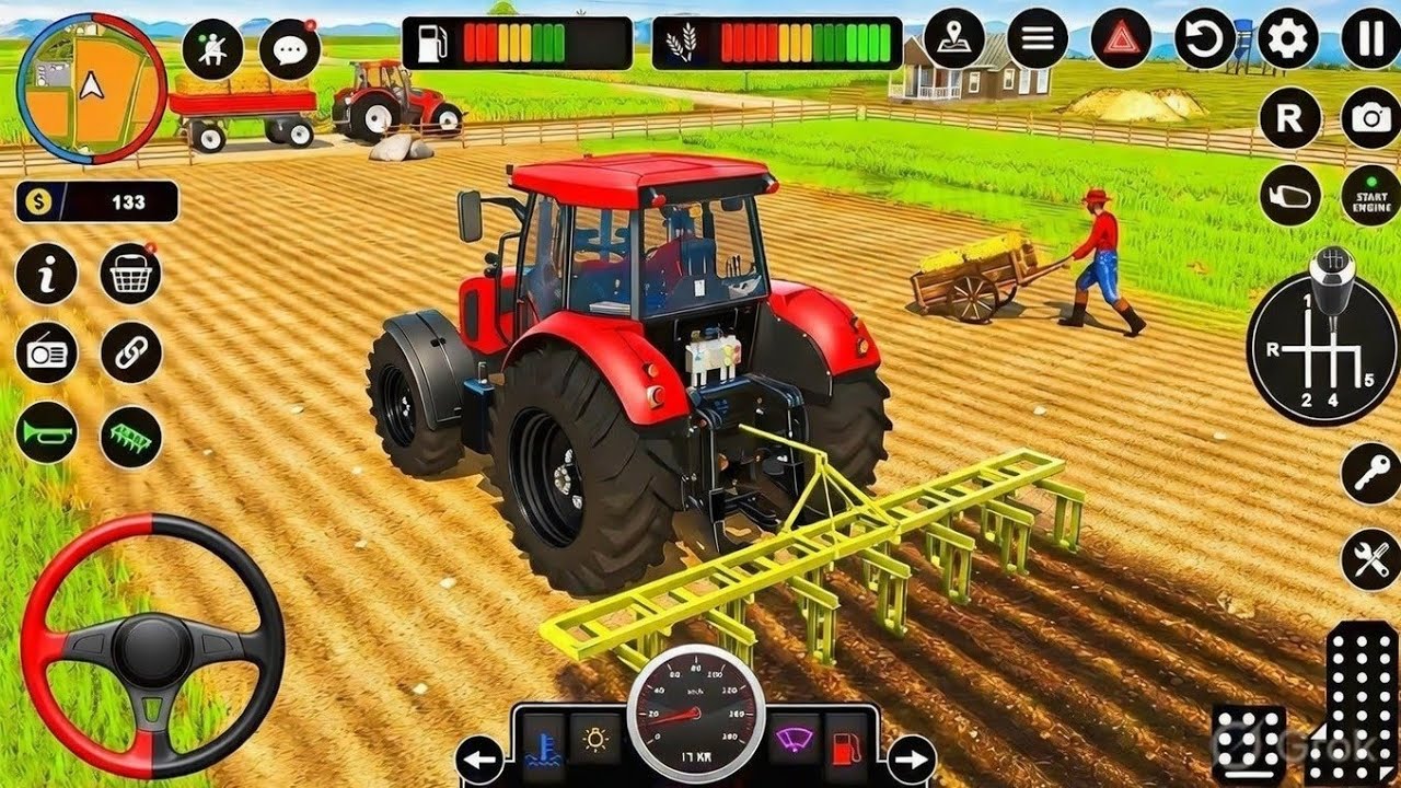 Modern Tractor Farming Driving Simulator 3D - New Tractor Games - Android Gameplay