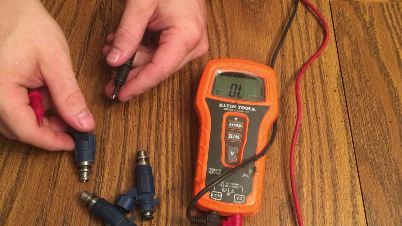 Testing Resistance of Fuel Injectors with a Multimeter