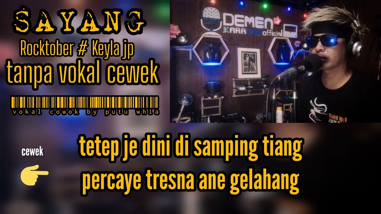 SAYANG rocktober ft keyla jp KARAOKE tanpa vokal cewek