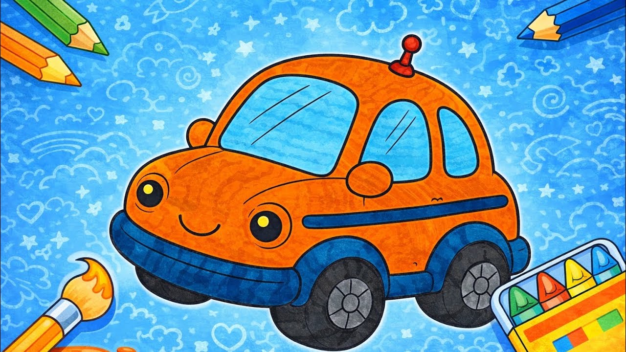 Coloriage Enfants Voiture Jouet 🚗 #coloriage #coloring #dessin #pourenfants #forkids @BIBICOLORI 