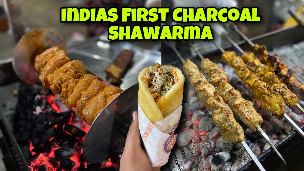 India's First Charcoal Shawarma | Street Food India