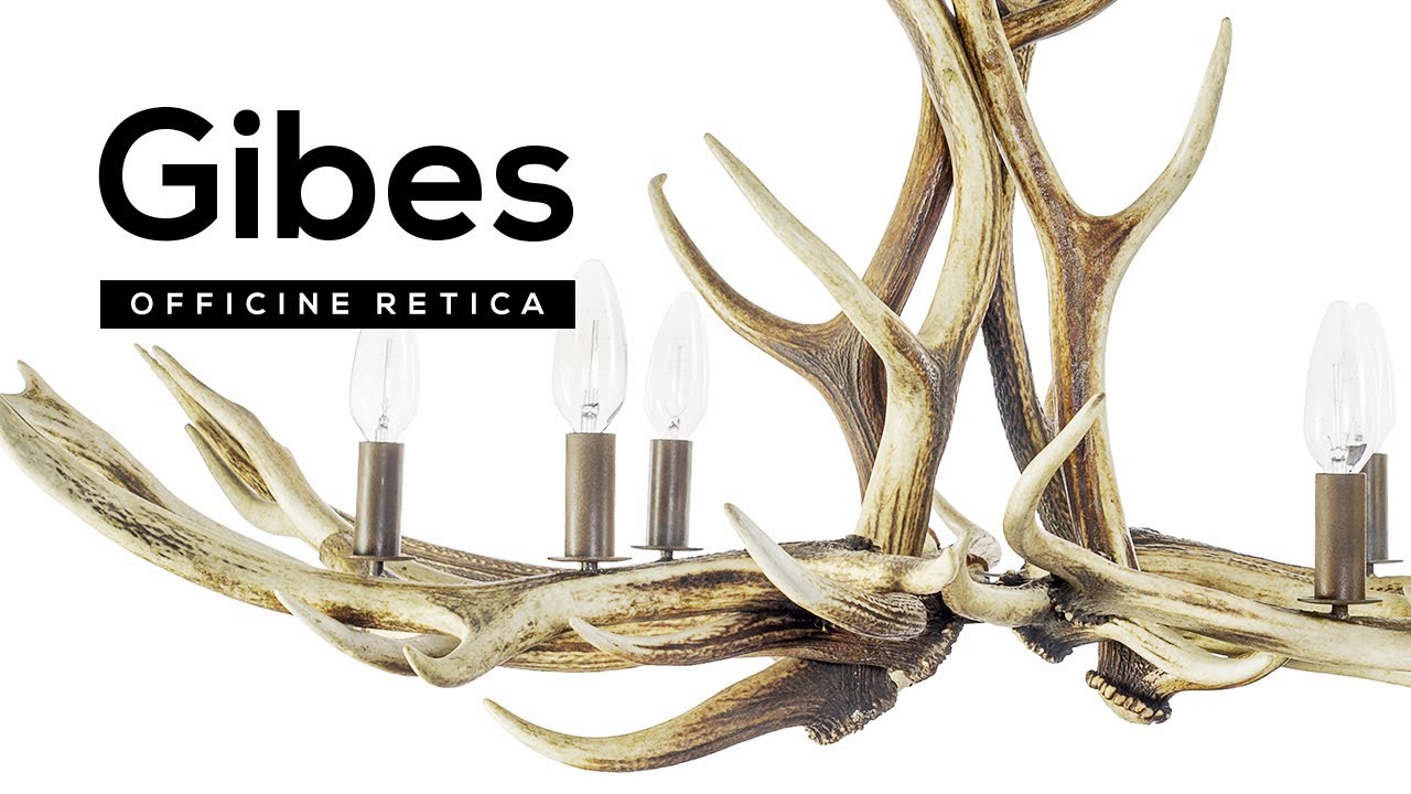 Making a chandelier with real deer antlers.