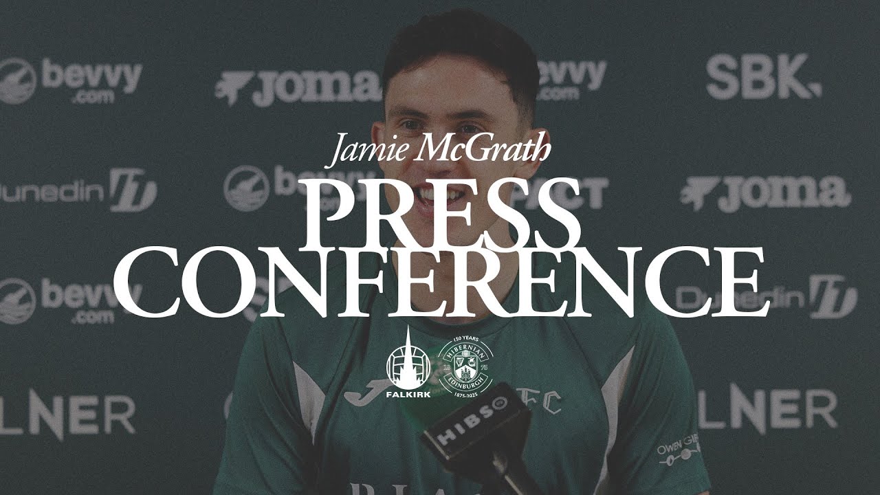 Jamie McGrath’s Press Conference | Falkirk vs Hibernian
