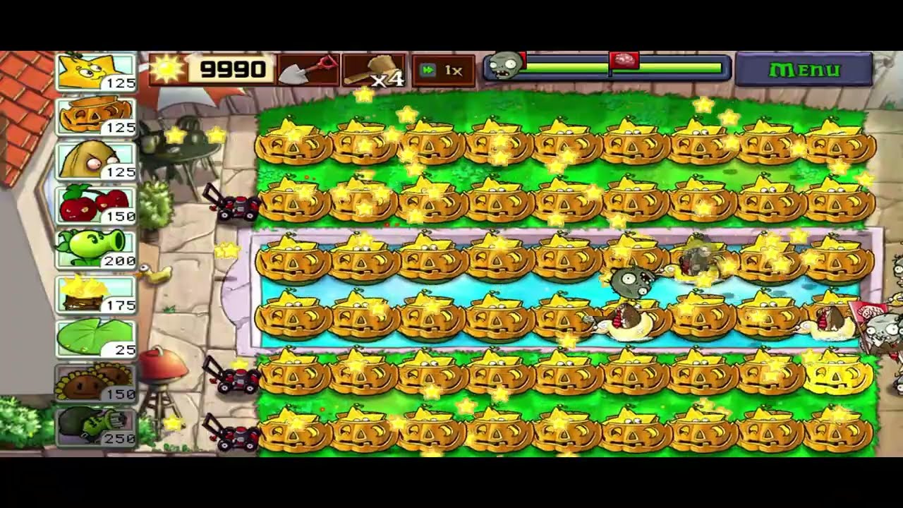 PLANT VS ZOMBIES: ВЫЖИВАНИЕ, БЕСКОНЕЧНЫЙ ИГРОВОЙ ПРОЦЕСС (БЕЗ ПЕРЕЗАРЯДКИ)
