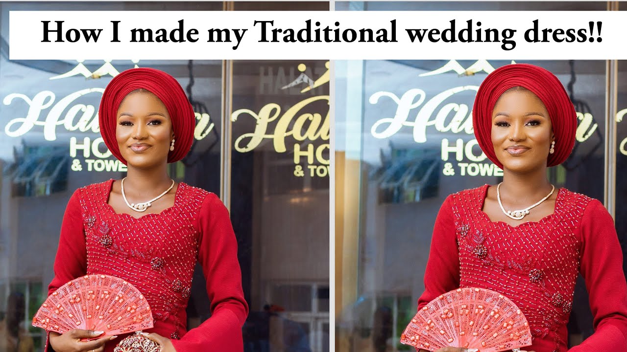How I made my Asooke wedding dress | Asooke Wedding Gown