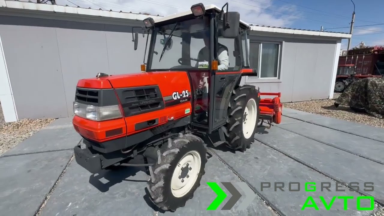 Обзор на минитрактор Kubota GL-25 - японский трактор с кабиной