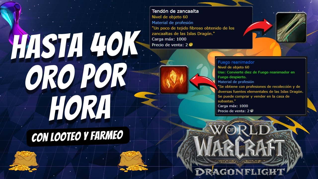 🔥 40K de ORO/HORA con solo FARMEAR y LOOTEAR en DRAGONFLIGHT
