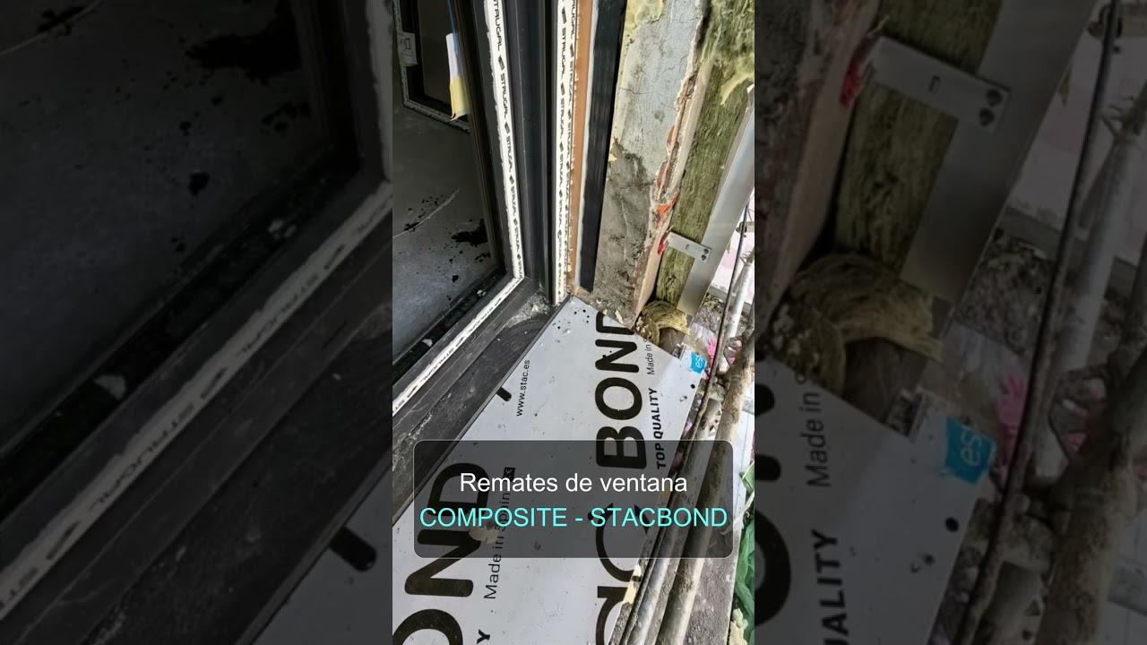 Sistema de Fachada Ventilada HILTI con acabado DEKTON. Remates de ventana COMPOSITE. STACBOND