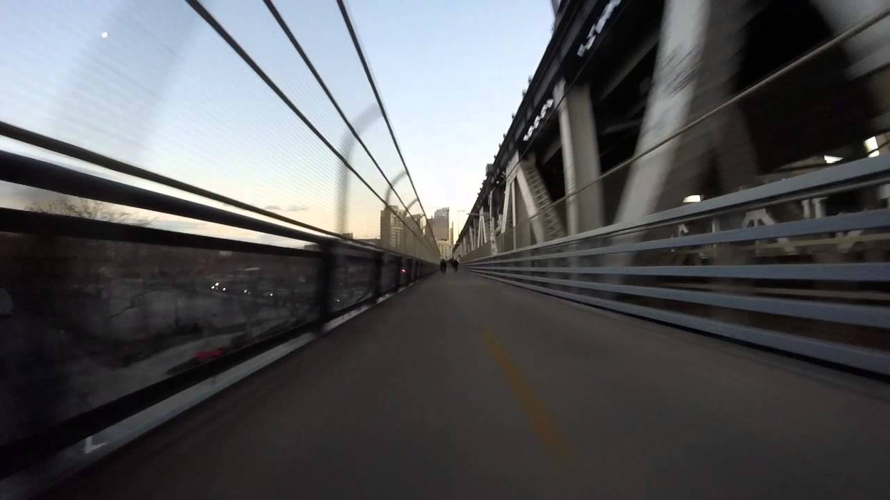 20141231 manhattan bridge sprint down other side