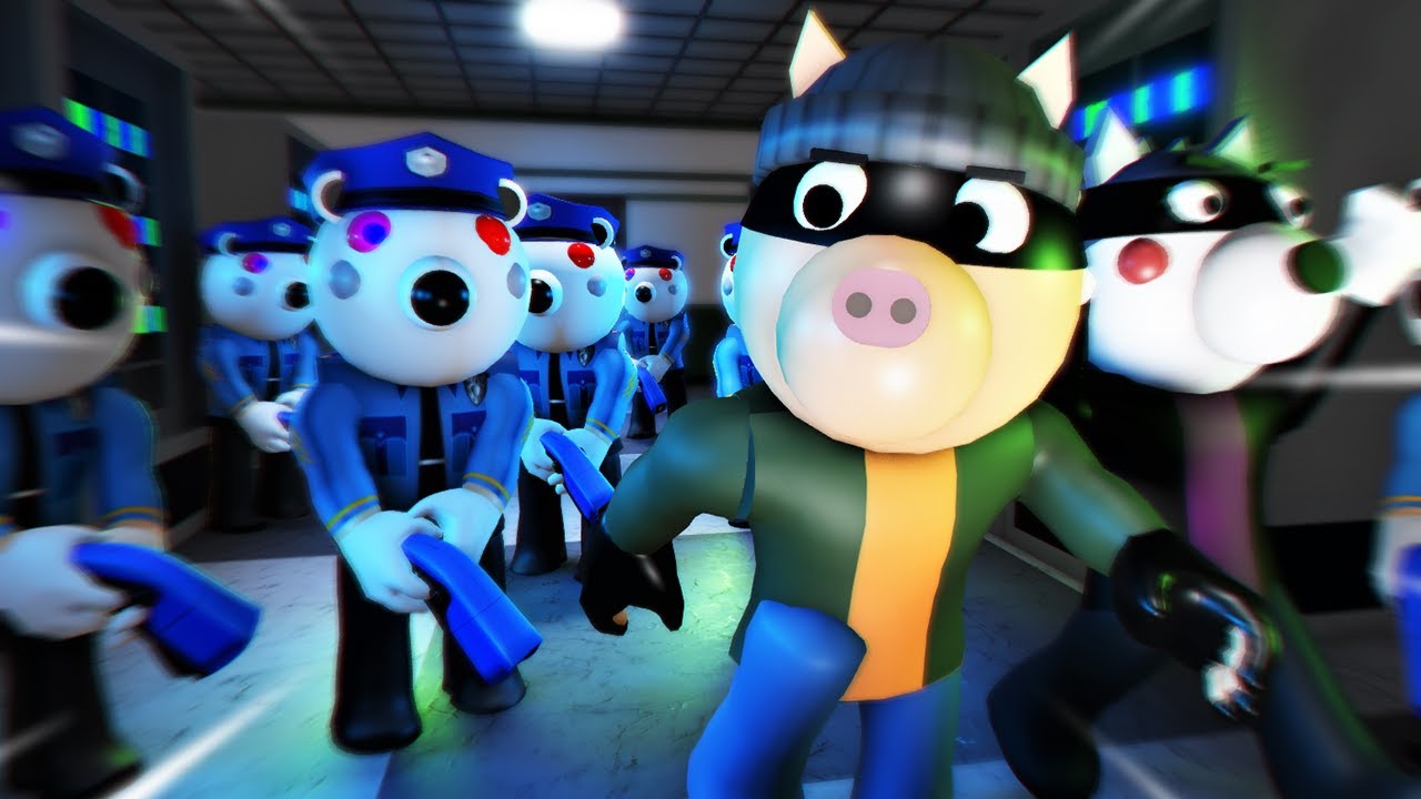 ROBLOX PIGGY: 100 PLAYERS HEIST CHAPTER!!