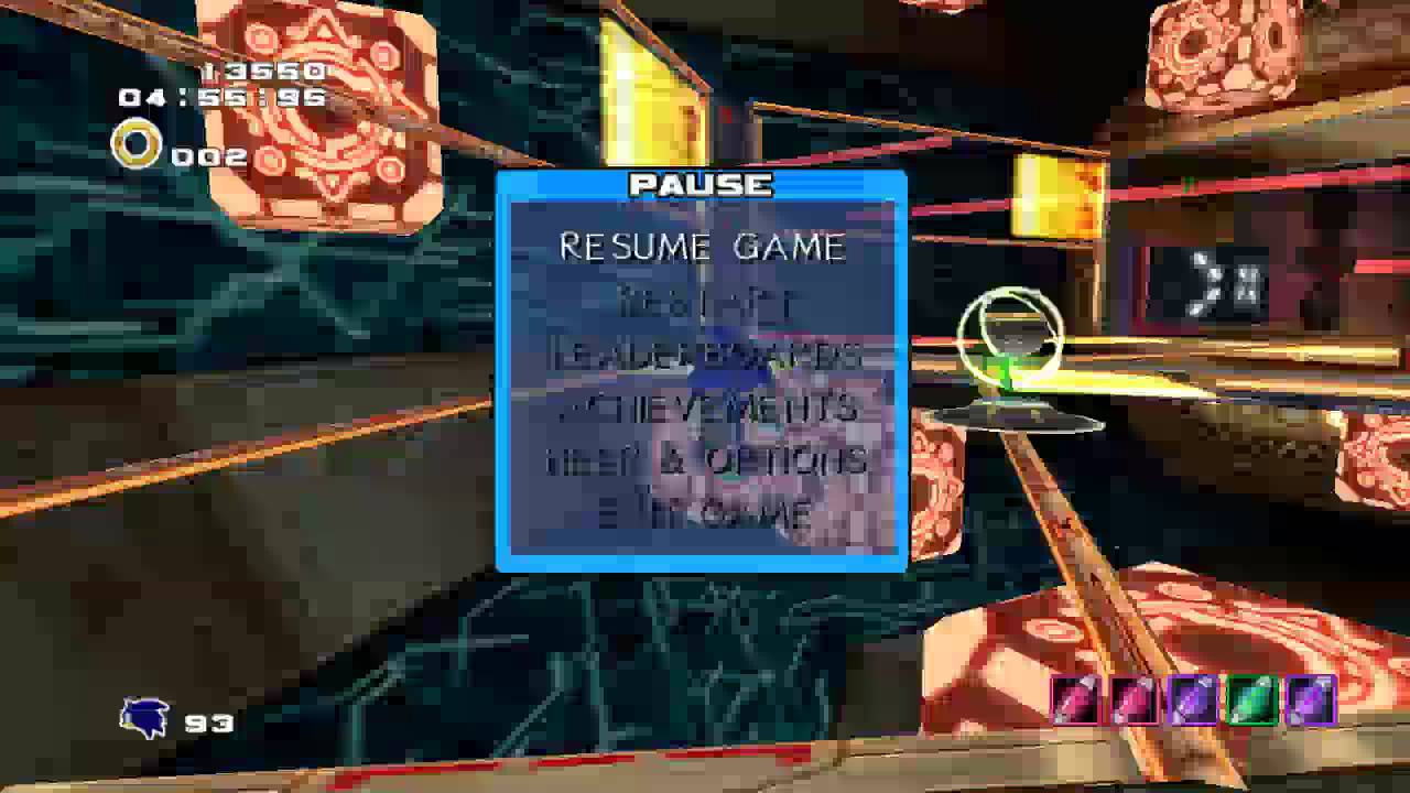 Sonic Adventure 2 Cannons Core chaos control glitch showcase
