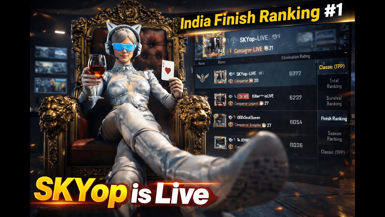 India finish rank #1 😎 | iPad Pro M5 Gameplay Bgmi Live 🔥 #madanop #skyop #bgmi #botsquad