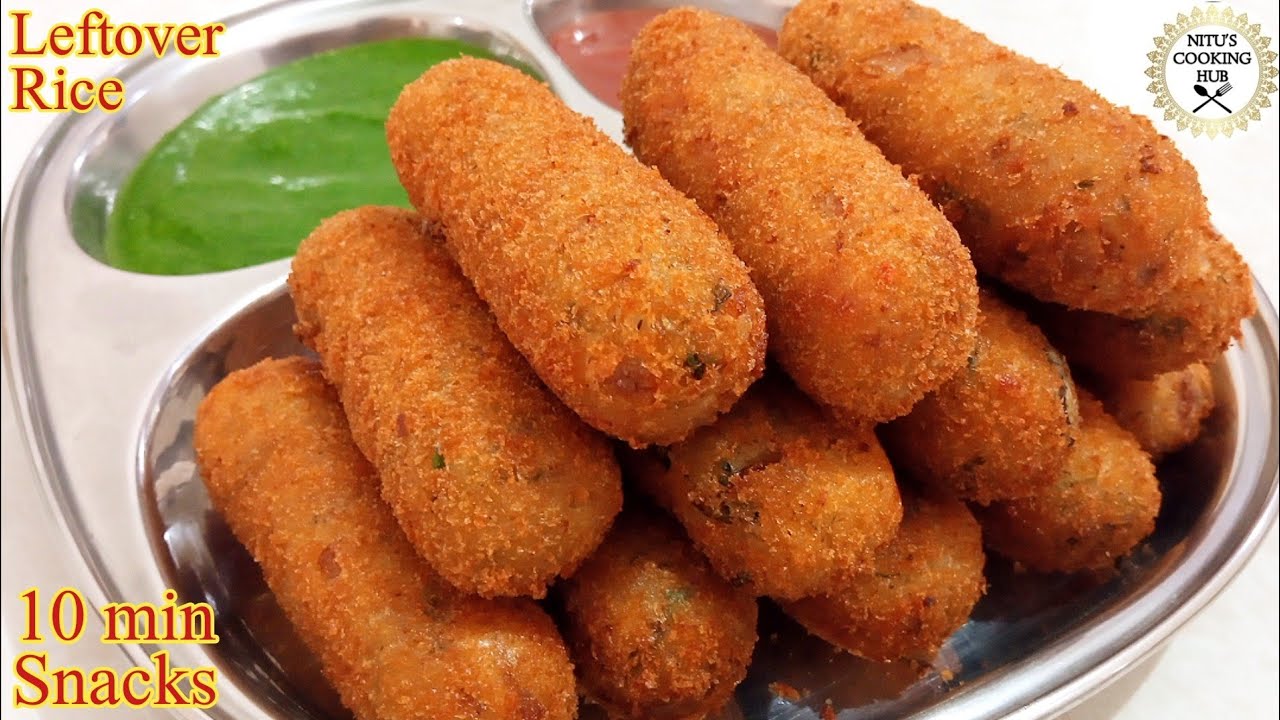 10Min में बचे हुए चावल से बनाये टेस्टी नाश्ता जिसे घर वाले भी मांग मांग के खाये Leftover Rice Snacks