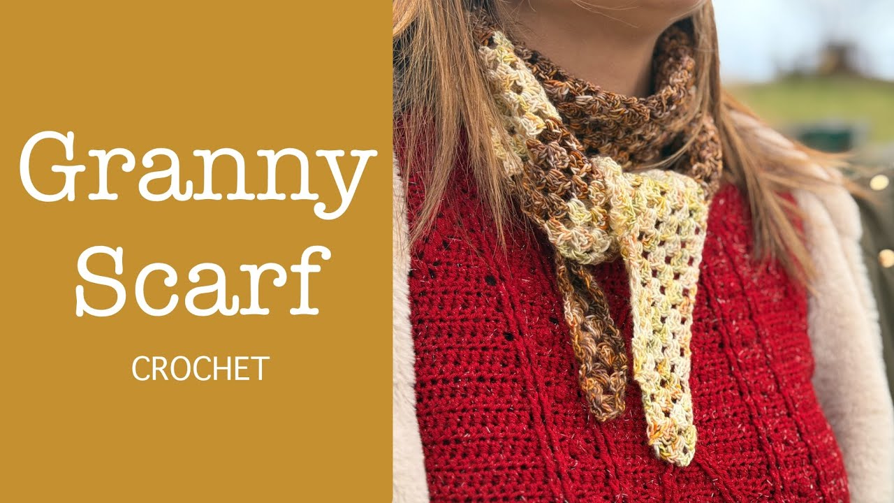 GRANNY SCARF CROCHET CHAL BUFANDA
