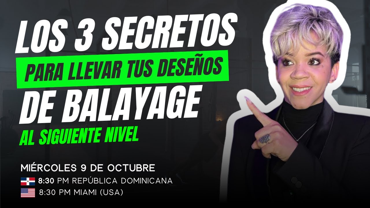 Los 3 secretos para llevar tus diseños de Balayage al siguiente nivel