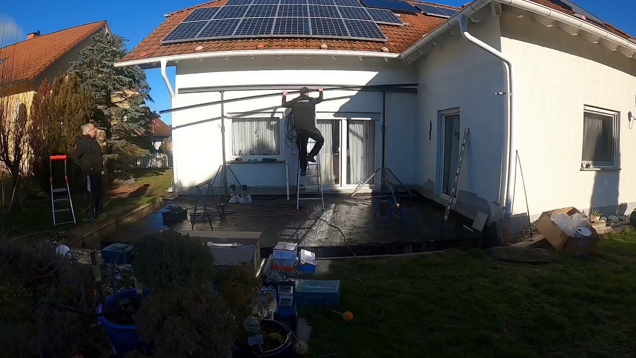 Aluterrassendach mit GlasGlas Modulen