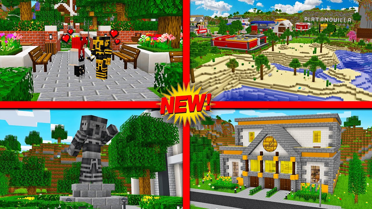 REMODELAMOS LA CIUDAD DE PLATANOVILLA EN MINECRAFT 😱