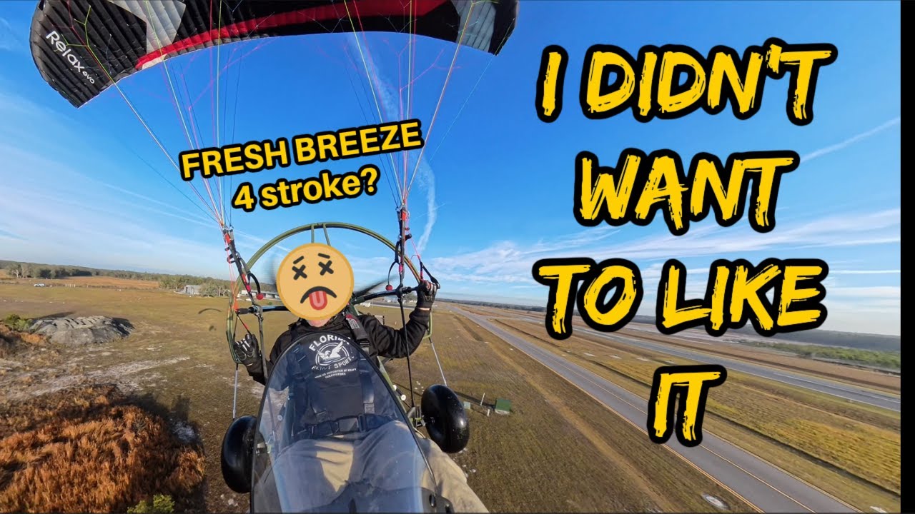 4 Stroke Paramotor test flight. I didn't want to like it!
