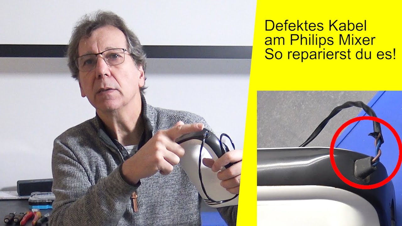 Defektes Stromkabel am Mixer flicken: So rettest du dein Gerät! (Philips)