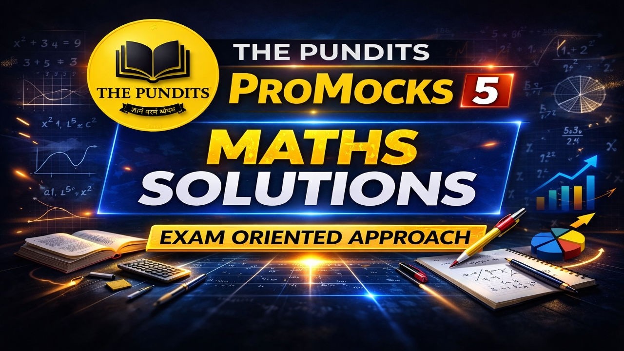 The Pundits ProMocks 5 Maths solutions | SSC CGL 2026 @ThePundits_Official